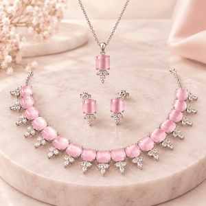 Home elegant pink crystal –set